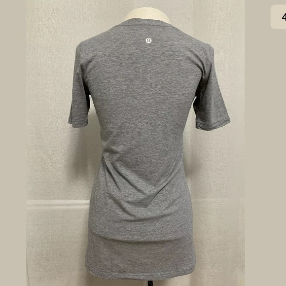 Lululemon Love Tee Heathered Gray Size 4 - Picture 4 of 5